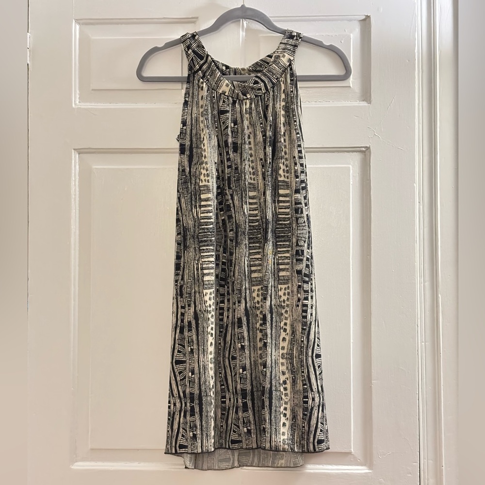 NWOT Max Studio Printed Halter Shift Mini Dress, size XS